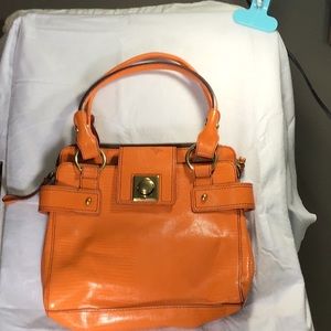 Orange Leather Banana Republic Bag